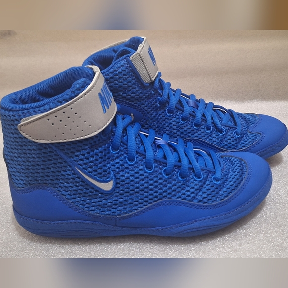 Nike Inflict Blue Wrestling Shoes - Picture 4 of 6